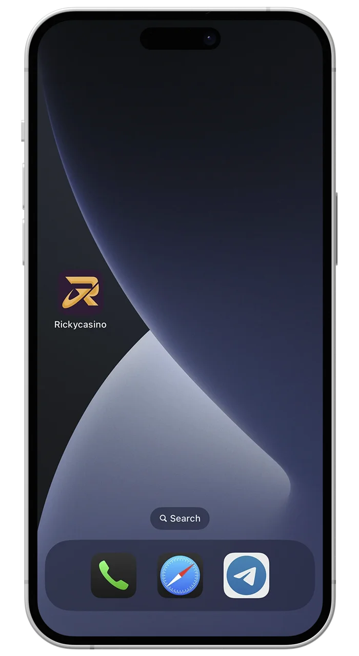 Launch the installed app and immerse yourself in the world of Ricky Casino.